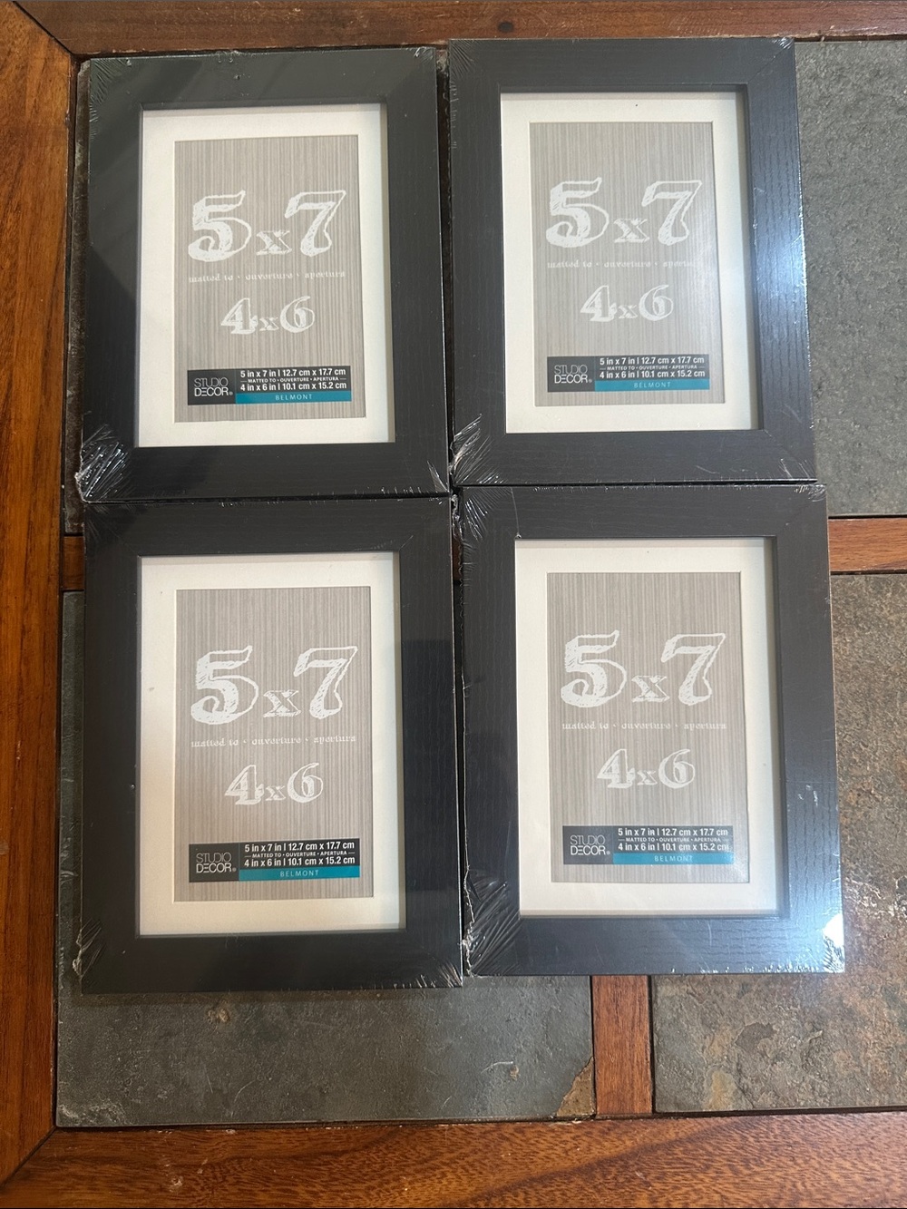 Studio Decor Black Multi-Opening 5x7 Picture Frame Set
